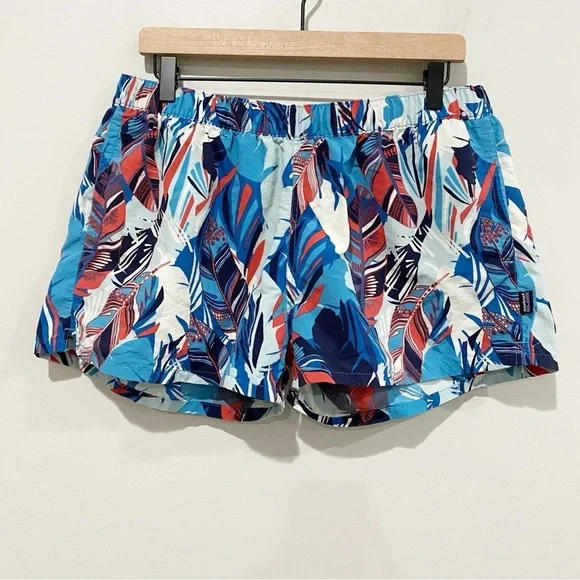 PATAGONIA Barely Baggies Shorts 2.5” Inseam Wild Paradise Catalyst Blue Size XL - Picture 9 of 9